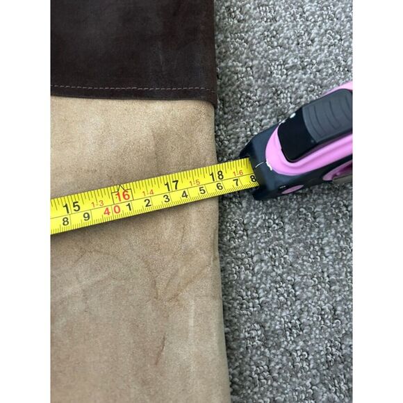 VINTAGE 60's EXCELSIOR Genuine Leather Spain Vest w Tassels Brown Tan Size Med - Picture 15 of 15